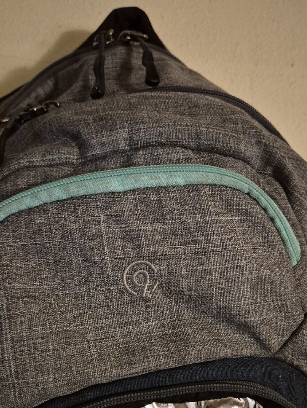 C9 Champion Double Up Cooler Backpack Gray Teal Water Resistant 19" Tech Bag - Picture 2 of 10